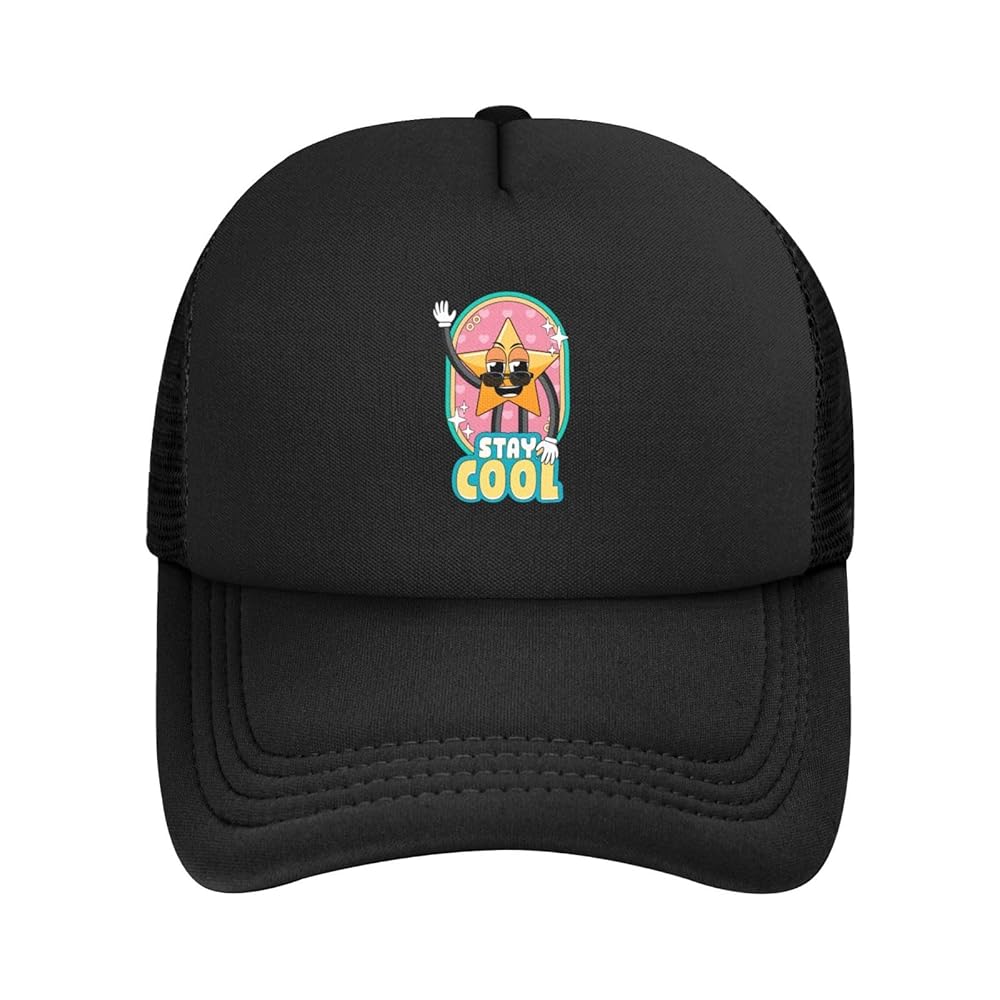 Star Cartoon Cartoon Baseball Cap Women Men Mesh Back Hat
